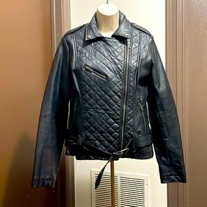 LEATHER BLACK JACKET